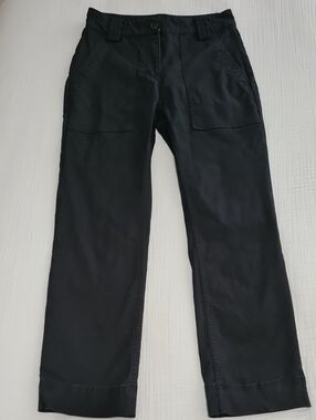 A.L.C. Black Straight-Leg Chinos